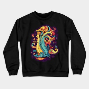 Plastic Macaroni Boho Trippy Hippy Squidly Noodle Crewneck Sweatshirt